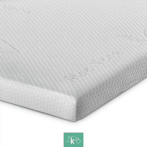 Topper 90 x 190 cm Colchão de espuma de firmeza suave com 3 cm de espessura