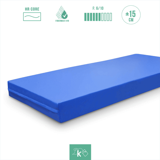 Colchão geriátrico 150 x 190 cm - Viscoelástico - Cobertura sanitária ignífuga - Altura +- 15 cm