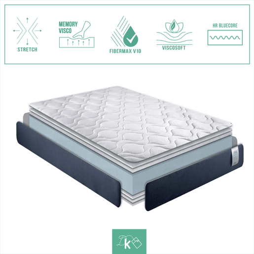 Colchão 80 x 200 cm Viscoelástico Reversível Cama de rodízio Altura +- 20 cm Colchão 80 x 200 cm Viscoelástico Reversível Cama de rodízio Altura +- 20 cm