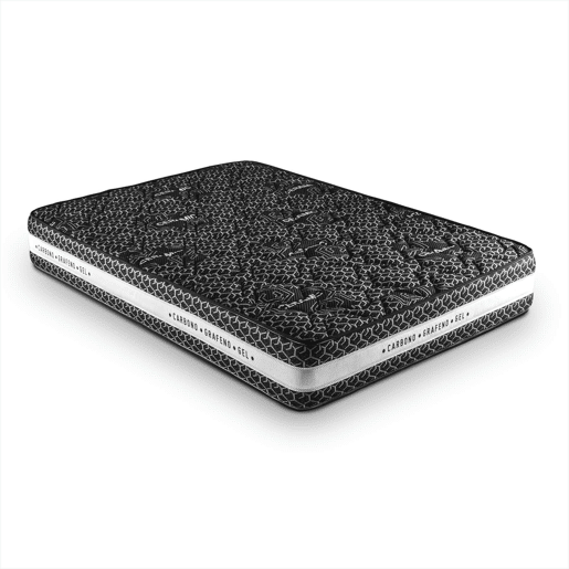 Colchão viscoelástico 150 x 190 cm Tecido com fio de cerâmica Altura +- 25 cm