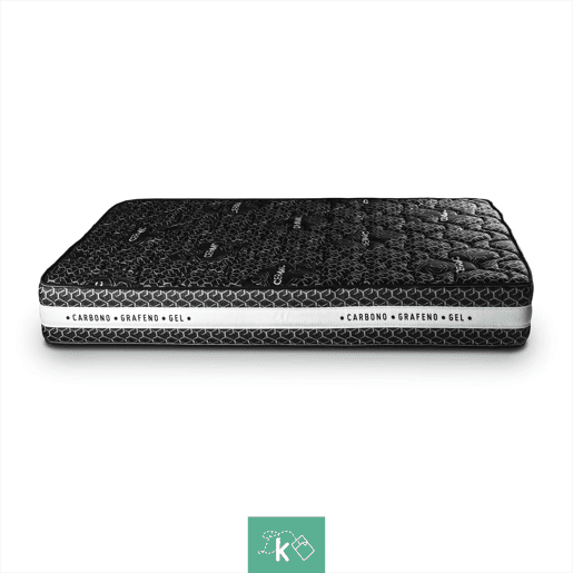 Colchão viscoelástico 150 x 190 cm Tecido com fio de cerâmica Altura +- 25 cm