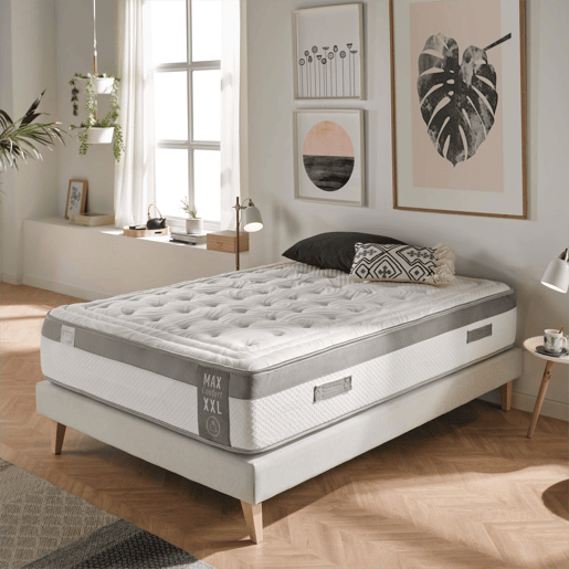 Colchão 90 x 190 cm Reforçado com viscoelástico Altamente adaptável Altura do colchão +- 30 cm