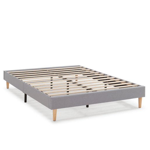 Base Estofada Aura 140x190 cm Cinza Claro Base Estofada Aura 140x190 cm Cinza Claro