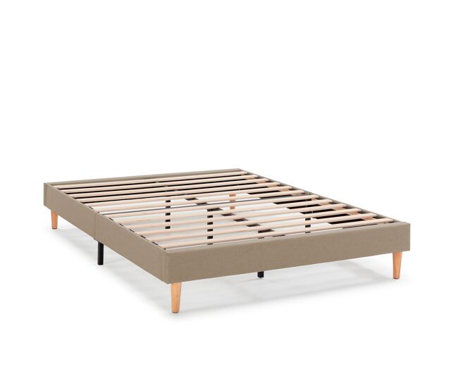 Base tapizada aura 90x190 cm beige