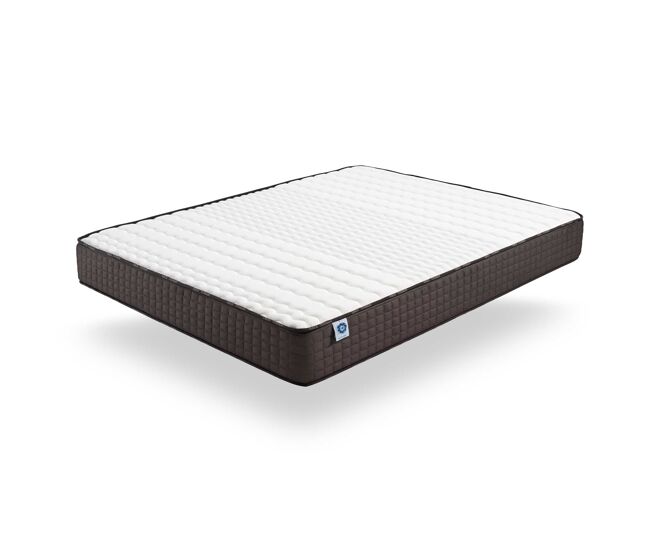 Colchón titanium 160x200 cm - espuma viscoelástica hr - soporte blue latex - muy grueso 24 cm, 7 zonas, antibacteriano - reversible verano, invierno