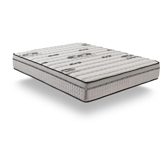 Colchón visco-carbone 135x190 cm - espuma hr - blue latex - muy grueso 30 cm, gel memory foam, 7 zonas, antiestrés - reversible cara invierno/verano