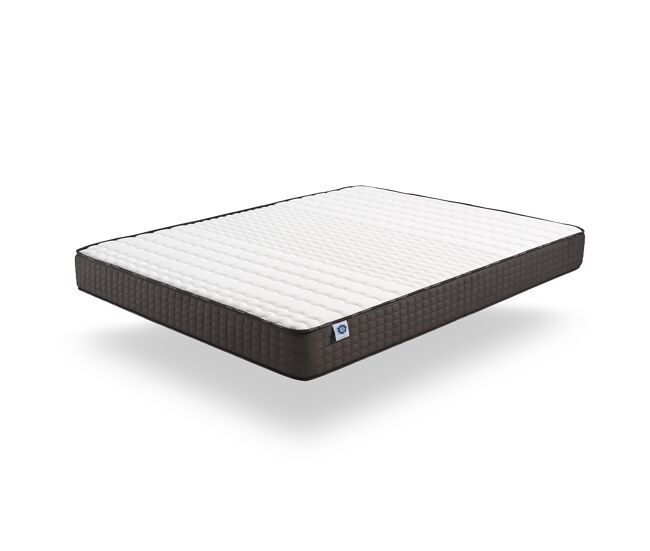 Colchón titanium 160x200 cm - espuma viscoelástica hr - soporte blue latex - alta calidad, 7 zonas, antibacteriano - reversible verano, invierno