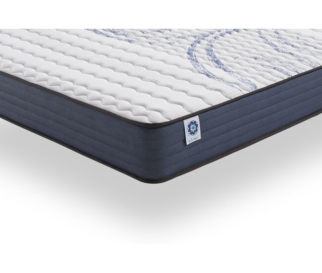 Colchón perfectsleep 90x200 cm - espuma hr - blue latex - gel memory foam, soporte perfecto, confortable, 2 caras invierno/verano - antibacteriano