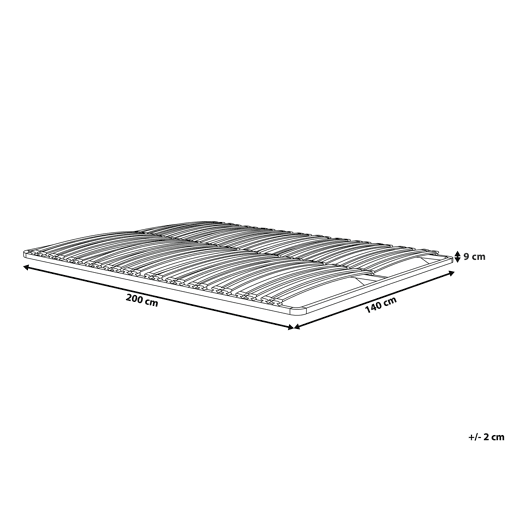 Estrado com ripas COMBOURG 160 x 200 cm