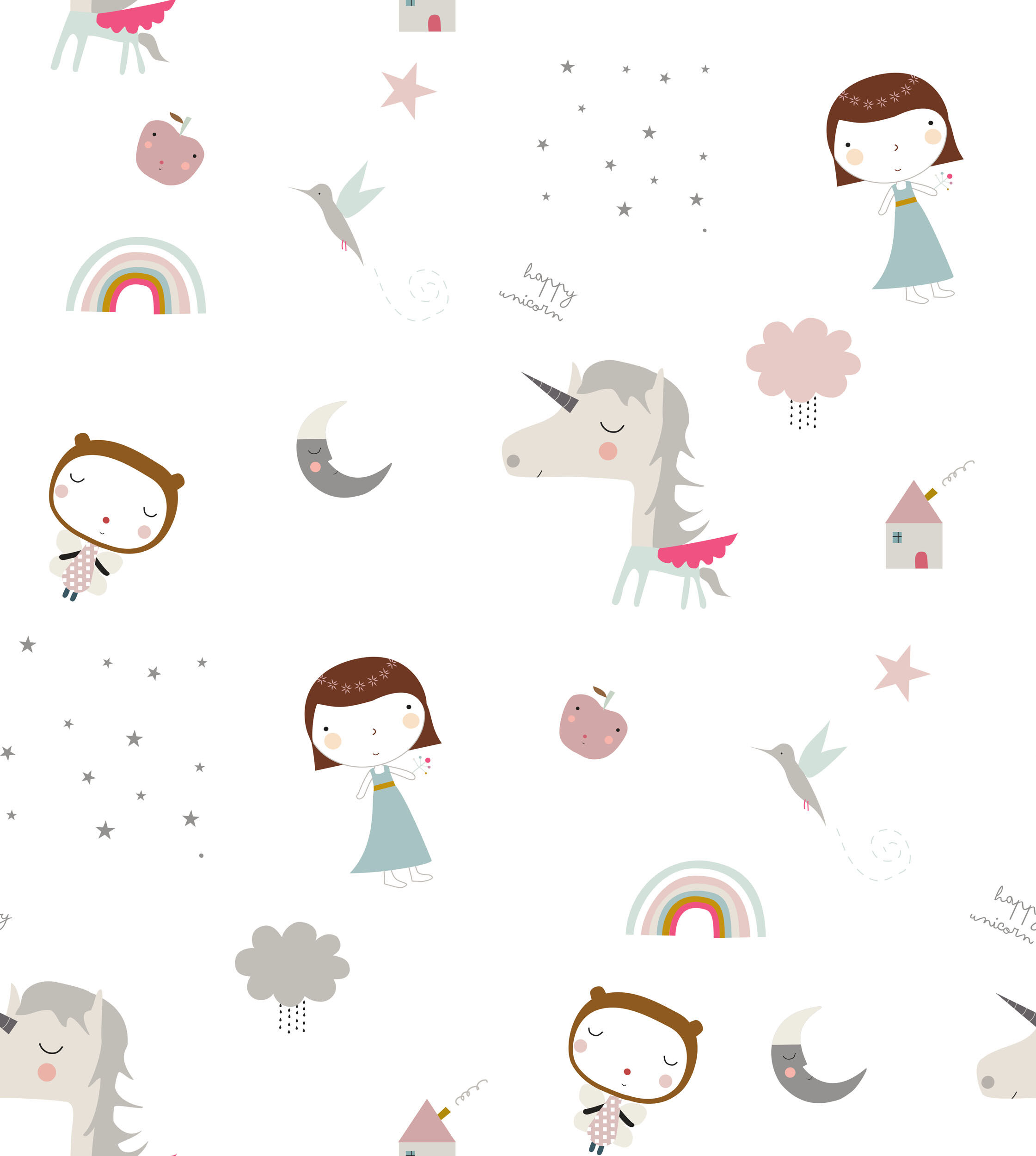 CORTINA CON OJALES UNICORN PINK HACIENDO EL INDIO