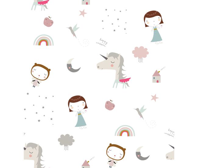 Cortina con ojales unicorn pink haciendo el indio 140x260 cm