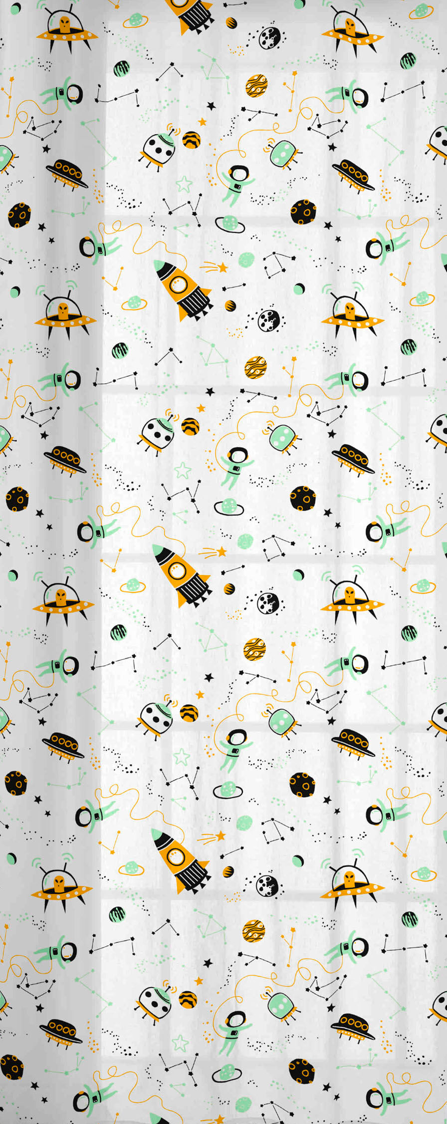 CORTINA CON OJALES ESPACIO MENTA COOL KIDS