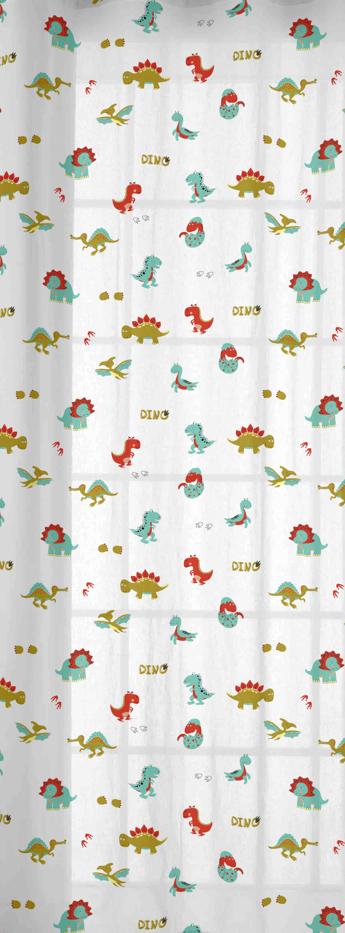 CORTINA CON OJALES DINO COOL KIDS