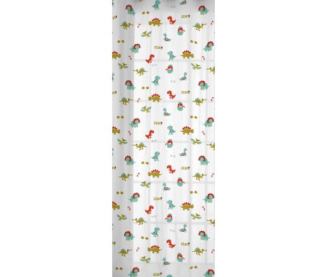 Cortina con ojales dino cool kids 140x260 cm
